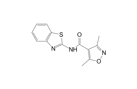 N-2-benzothiazolyl-3,5-dimethyl-4-isoxazolecarboxamide