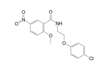 benzamide, N-[2-(4-chlorophenoxy)ethyl]-2-methoxy-5-nitro-