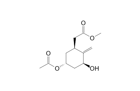 2-[(1S,3S,5R)-5-acetoxy-3-hydroxy-2-methylene-cyclohexyl]acetic acid methyl ester