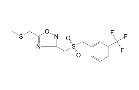 5-[(methylthio)methyl]-3-{{[m-(trifluoromethyl)benzyl]sulfonyl}methyl}-1,2,4-oxadiazole