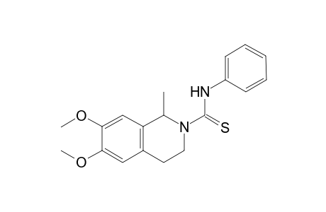 2(1H)-isoquinolinecarbothioamide, 3,4-dihydro-6,7-dimethoxy-1-methyl-N-phenyl-