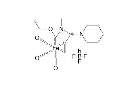 TRICARBONYL[N-(ALPHA-PIPERIDINOALLYL)-N-METHYLAMINO-O-ETHYLCARBAMOYL]IRON TETRAFLUOROBORATE