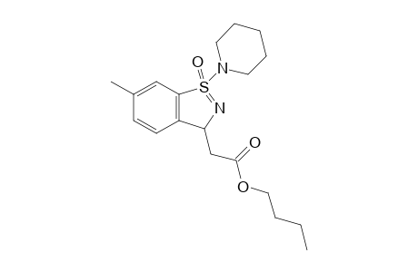 Butyl 2-[6-methyl-1-oxido-1-(piperidin-1-yl)-3H-1.lambda.4-benzo[d]isothiazol-3-yl]acetate