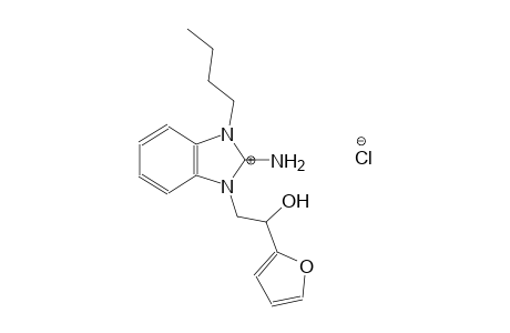 1-butyl-3-(2-(furan-2-yl)-2-hydroxyethyl)-1H-benzo[d]imidazol-2(3H)-iminium chloride