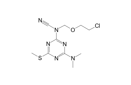 (2-Chloroethoxy)methyl[4-(dimethylamino)-6-(methylsulfanyl)-1,3,5-triazin-2-yl]cyanamide