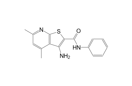 N2-(Phenyl)-3-amino-4,6-dimethylthieno[2,3-b]pyridine-2-carboxamide