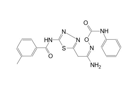 benzamide, N-[5-[(2E)-2-amino-2-[[[(phenylamino)carbonyl]oxy]imino]ethyl]-1,3,4-thiadiazol-2-yl]-3-methyl-