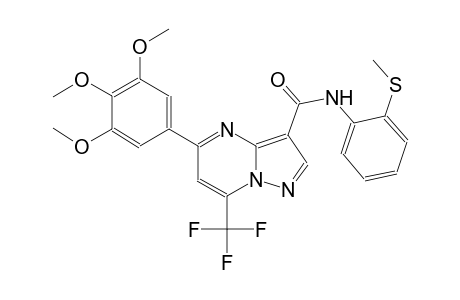 N-[2-(methylsulfanyl)phenyl]-7-(trifluoromethyl)-5-(3,4,5-trimethoxyphenyl)pyrazolo[1,5-a]pyrimidine-3-carboxamide