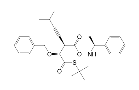 S-tert-Butyl (2S,3R)-2-Benzyloxy-3-[[[(S)-1-phenylethyl]amino]carboxy]-6-methyl-4-heptynethioate