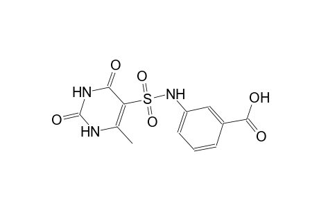 3-[(2,4-diketo-6-methyl-1H-pyrimidin-5-yl)sulfonylamino]benzoic acid