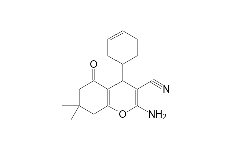 2-Amino-4-(3-cyclohexen-1-yl)-7,7-dimethyl-5-oxo-5,6,7,8-tetrahydro-4H-chromene-3-carbonitrile