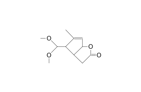 3-Oxo-6.alpha.-(dimethoxymethyl)-7-methyl-cis-2-oxabicyclo-[3.3.0]-7-octene