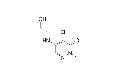 4-chloro-5-[(2-hydroxyethyl)amino]-2-methyl-3(2H)-pyridazinone