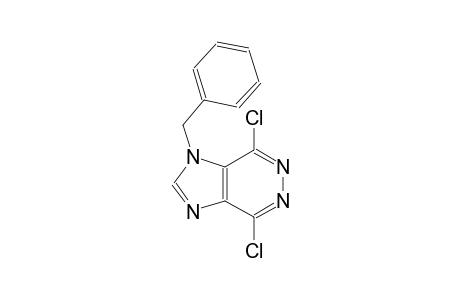 1H-imidazo[4,5-d]pyridazine, 4,7-dichloro-1-(phenylmethyl)-