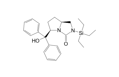 (+)-(5R,7aS)-5-(Hydroxydiphenylmethyl)-2-(triethylsilyl)tetrahydro-1H-pyrrolo[1,2-c]imidazol- 3(2H)-one