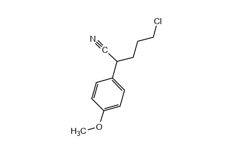 5-chloro-2-(p-methoxyphenyl)valeronitrile