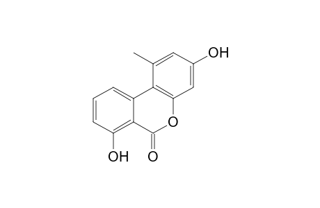 1-Methyl-3,7-bis(oxidanyl)benzo[c]chromen-6-one