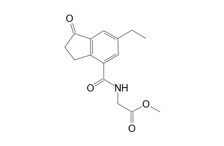 2-[(6-ethyl-1-oxoindane-4-carbonyl)amio]-acetic acid methyl ester
