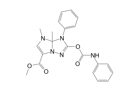 5,6-Dimethyl-4-phenyl-2-(N-phenylcarbamoyl)-4,5-dihydro-imidazo[2,1-e][1,2,4]triazol-8-carboxylate