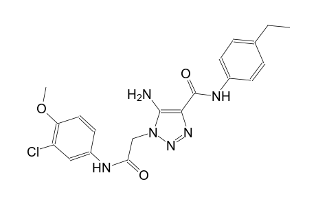 5-amino-1-[2-(3-chloro-4-methoxyanilino)-2-oxoethyl]-N-(4-ethylphenyl)-1H-1,2,3-triazole-4-carboxamide