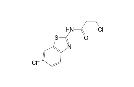 3-chloro-N-(6-chloro-1,3-benzothiazol-2-yl)propanamide