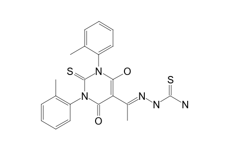 5-Acetylthiosemicarbazonyl-1,3-bis(2-methylphenyl)-1,2,3,4-tetrahydro-6-hydroxy-4-oxo-2-thioxopyrimidine