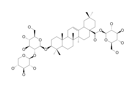 3-O-BETA-D-XYLOPYRANOSYL-(1->2)-BETA-D-GLUCOPYRANOSYL-28-O-BETA-D-GLUCOPYRANOSYL-OLEANOLIC-ACID