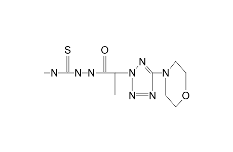 4-methyl-1-[2-(5-morpholino-2H-tetrazol-2-yl)propionyl]-3-thiosemicarbazide