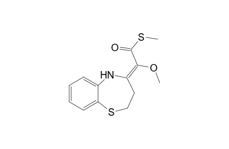 (2E)-2-(3,5-dihydro-2H-1,5-benzothiazepin-4-ylidene)-2-methoxy-ethanethioic acid S-methyl ester