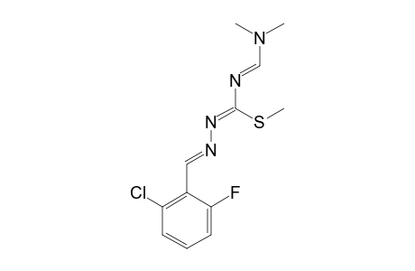 1-(2-chloro-6-fluorobenzylidene)-4-[(dimethylamino)methylene]-3-methyl-3-thioisosemicrabazide