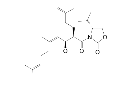 (4R)-3-[[2R,3S,(4Z)]-3-HYDROXY-5,9-DIMETHYL-2-(3-METHYL-BUT-3-ENYL)-DECA-4,8-DIENOYL]-4-ISOPROPYL-1,3-OXAZOLIDIN-2-ONE