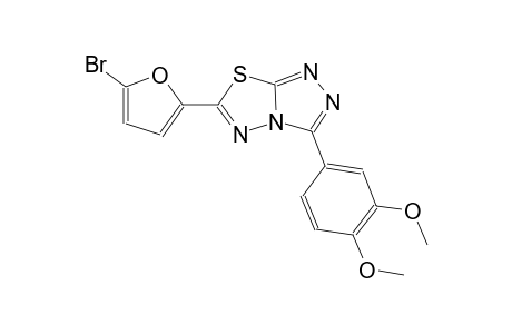 6-(5-bromo-2-furyl)-3-(3,4-dimethoxyphenyl)[1,2,4]triazolo[3,4-b][1,3,4]thiadiazole
