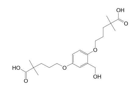 5,5'-{[2-(hydroxymethyl)-p-phenylene]dioxy}bis[2,2-dimethylvaleric acid]
