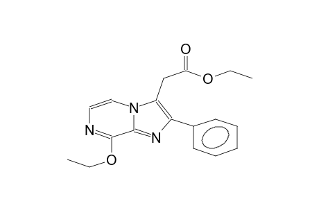 8-ETHOXY-3-(ETHOXYCARBONYLMETHYL)-2-PHENYLIMIDAZO-[1,2-A]-PYRAZINE