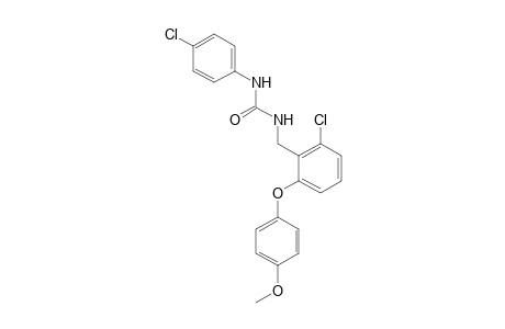 1-[2-chloro-6-(p-methoxyphenoxy)benzyl]-3-(p-chlorophenyl)urea