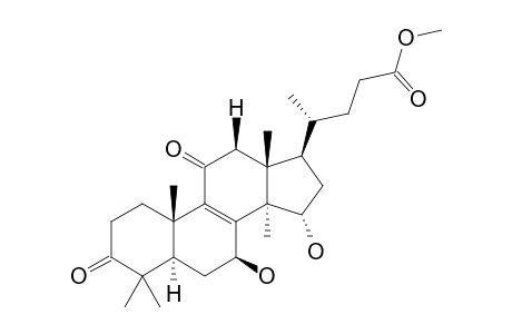 METHYL-LUCIDENATE-P;METHYL-7-BETA,15-ALPHA-DIHYDROXY-25,26,27-TRINOR-3,11-DIOXOLANOST-8-EN-24-OATE