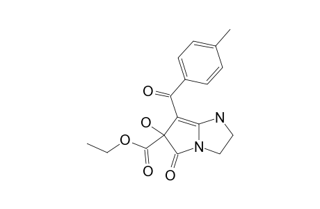 6-ETHOXYCARBONYL-6-HYDROXY-7-(4-METHYLBENZOYL)-5-OXO-2,3,5,6-TETRAHYDRO-1H-PYRROLO-[1,2-A]-IMIDAZOLE