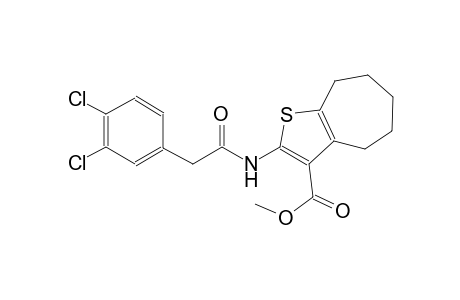 methyl 2-{[(3,4-dichlorophenyl)acetyl]amino}-5,6,7,8-tetrahydro-4H-cyclohepta[b]thiophene-3-carboxylate