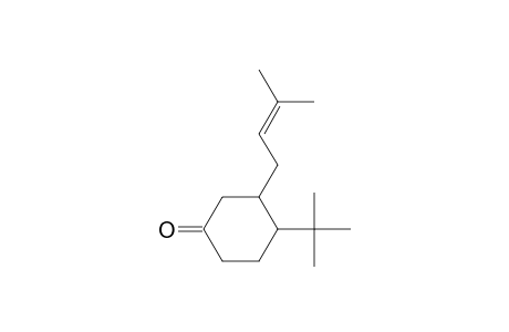 4-Tert-butyl-3-(2-methyl-2-buten-4-yl)cyclohexanone