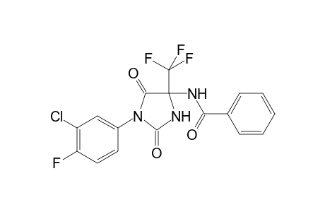 N-[1-(3-chloranyl-4-fluoranyl-phenyl)-2,5-bis(oxidanylidene)-4-(trifluoromethyl)imidazolidin-4-yl]benzamide
