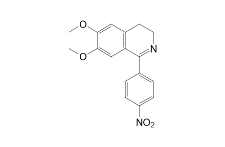 3,4-dihydro-6,7-dimethoxy-1-(p-nitrophenyl)isoquinoline