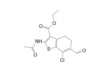 Ethyl 2-(acetylamino)-7-chloro-6-formyl-4,5-dihydro-1-benzothiophene-3-carboxylate