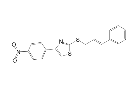 Thiazole, 4-(4-nitrophenyl)-2-(3-phenyl-2-propenylthio)-