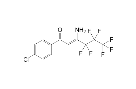 3-Amino-1-(4-chlorophenyl)-4,4,5,5,6,6,6-heptafluoro-2-hexenone