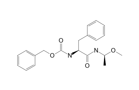 (phenylmethyl) N-[(2S)-1-[[(1S)-1-methoxyethyl]amino]-1-oxidanylidene-3-phenyl-propan-2-yl]carbamate