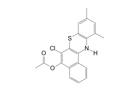 6-CHLORO-9,11-DIMETHYL-12H-BENZO[a]PHENOTHIAZIN-5-OL, ACETATE (ESTER)