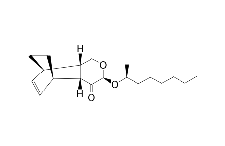 (3S,4AR,5S,8R,8AS)-3-[(R)-2'-OCTYLOXY]-4A,5,8,8A-TETRAHYDRO-5,8-ETHANO-1H-2-BENZOPYRAN-4(3H)-ONE;ALPHA-ENDO-ADDUCT