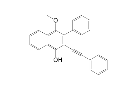 4-Hydroxy-1-methoxy-2-phenyl-3-(2-phenylethynyl)naphthalene