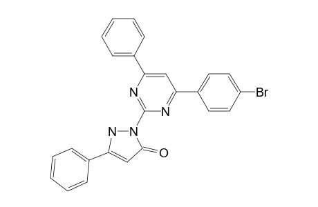 4-(4-Bromophenyl)-2-[3(2H)-oxo-5-phenyl-2-pyrazolyl]-6-phenylpyrimidine