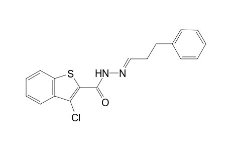 3-chloro-N'-[(E)-3-phenylpropylidene]-1-benzothiophene-2-carbohydrazide